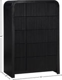 Fluted Chest - Elevate Your Decor with Elegant Art Deco Design, Fluted Drawers, and Unique Shape