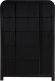 Fluted Chest - Elevate Your Decor with Elegant Art Deco Design, Fluted Drawers, and Unique Shape
