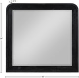 Fluted Mirror - Elegant Arched Design with Fluted Frame, Solid Wood Finish for Stunning Decor Appeal