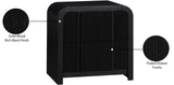 Fluted Night Stand - Elevate Your Space with Elegant Art Deco Design and Intricate Fluted Detailing