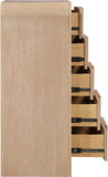 Fluted Chest - Elevate Your Decor with Elegant Art Deco Design, Fluted Drawers, and Unique Shape