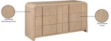 Fluted Dresser - Elevate Your Space with Elegant Art Deco Design and Intricate Fluted Detailing