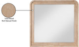 Fluted Mirror - Elegant Arched Design with Fluted Frame, Solid Wood Finish for Stunning Decor Appeal