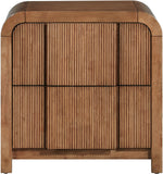 Fluted Night Stand - Elevate Your Space with Elegant Art Deco Design and Intricate Fluted Detailing