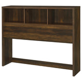 Westpark 49-inch Queen Bookcase Headboard Dark Pine