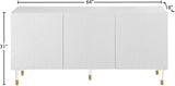 Starburst Contemporary Sideboard with Gold Finished Base and Ample Storage for Stylish Living Spaces