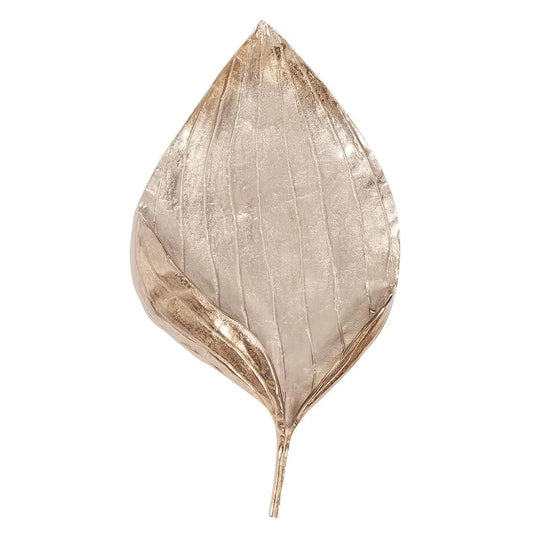 Champagne Leaf Wall Decor- Large