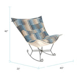 Puff Rocker Complete Navajo Navy