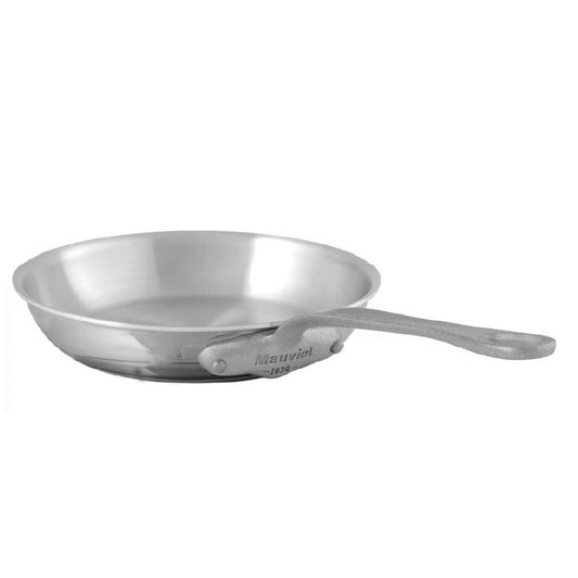 Mauviel M'Cook SB 5-Ply Frying Pan With Brushed Cast Stainless Steel Handle, 7.8-In
