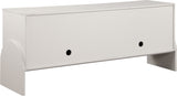 Beckwith Cream Sideboard: Stylish Buffet with Custom Handles, Linen Textured Finish & Modern Design