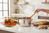 Mauviel M'Cook SB 5-Ply Stewpan With Lid,Brushed Cast Stainless Steel Handles, 6.1-Qt