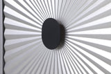 Glitz Contemporary Sideboard Buffet - Starburst Design with Antique Silver Finish & Storage Solutions