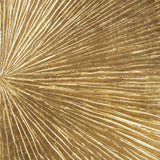 Gold Metallic Modern Sunburst 3-Piece Wall Art Decor Set
