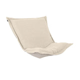 Scroll Puff Chair Cover & Cushion- Barbet Natural/Natural