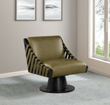 Millwin - Swivel Accent Chair With Black Base
