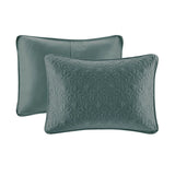 3 Piece Reversible Cottage Bedspread Set, Balsam Green