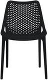 Mykonos Contemporary Outdoor Patio Dining Chair Set (Set of 4)