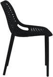 Mykonos Contemporary Outdoor Patio Dining Chair Set (Set of 4)