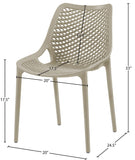 Mykonos Contemporary Outdoor Patio Dining Chair Set (Set of 4)