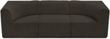 Ollie 98" Boucle Fabric Upholstered 3pc. Modular Sectional