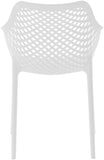 Mykonos Contemporary Outdoor Patio Dining Chair Set (Set of 4)