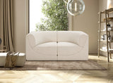 Ollie 68" Boucle Fabric Upholstered 2pc. Modular Loveseat
