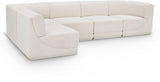 Ollie 128" Boucle Fabric Upholstered 5pc. Modular Sectional