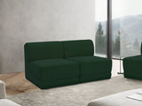 Ollie 60" Boucle Fabric Upholstered 2pc. Armless Modular Loveseat