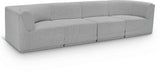 Ollie 128" Boucle Fabric Upholstered 4pc. Modular Sofa