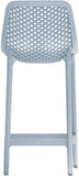 Mykonos Contemporary Outdoor Patio Stool Set of 4 - Weather Resistant, Stylish, Durable Design