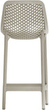 Mykonos Contemporary Outdoor Patio Stool Set of 4 - Weather Resistant, Stylish, Durable Design