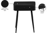 Rylan Night Stand - Modern Metal Storage Table with Drawer for a Stylish and Minimalist Bedroom Decor
