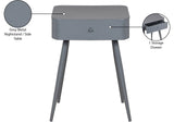 Rylan Night Stand - Modern Metal Storage Table with Drawer for a Stylish and Minimalist Bedroom Decor