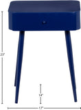 Rylan Night Stand - Modern Metal Storage Table with Drawer for a Stylish and Minimalist Bedroom Decor