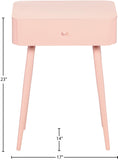 Rylan Night Stand - Modern Metal Storage Table with Drawer for a Stylish and Minimalist Bedroom Decor