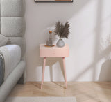 Rylan Night Stand - Modern Metal Storage Table with Drawer for a Stylish and Minimalist Bedroom Decor