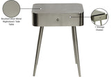 Rylan Night Stand - Modern Metal Storage Table with Drawer for a Stylish and Minimalist Bedroom Decor