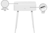 Rylan Night Stand - Modern Metal Storage Table with Drawer for a Stylish and Minimalist Bedroom Decor