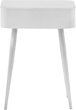 Rylan Night Stand - Modern Metal Storage Table with Drawer for a Stylish and Minimalist Bedroom Decor