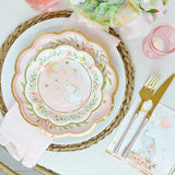 Elephant Baby Shower 9 in. Premium Paper Plates - Pink (Set