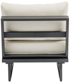 Maldives Outdoor Patio Chair - Contemporary Modular Design with Durable Aluminum Frame for Your Deck