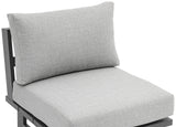 Maldives Outdoor Patio Chair - Contemporary Modular Design with Durable Aluminum Frame for Your Deck
