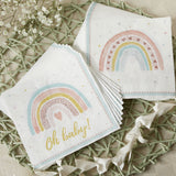 Boho Rainbow Baby 62pc Tableware Set for 16