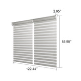 PURPLELEAF Outdoor Louvered Pergola Roller Blinds with Thermal Insulated, UV Protection Waterproof Fabric, Privacy Protection for White Pergola, Easy to Install