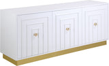 Cosmopolitan Acrylic Contemporary Sideboard Buffet with Gold Accents for Stylish Dining Spaces