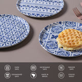 DESSERT PLATE BIO STONEWARE Ø 8.46" - SET OF 3 DESIGNS MAYA