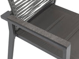 Maldives Outdoor Patio Dining Arm Chairs - Set of 2, Stylish Aluminum Frame for Ultimate Comfort