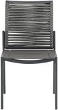 Maldives Contemporary Outdoor Patio Dining Side Chair Set - Stylish Weather-Resistant Comfort