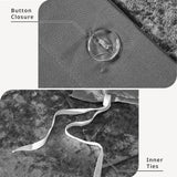 Crushed Velvet 4-Piece Comforter or Duvet Cover Set, Grey