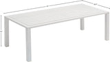 Maldives Contemporary Outdoor Patio Coffee Table - Stylish Aluminum Design for Modern Spaces
